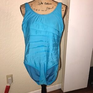 Calvin Klein turquoise swimsuit size 12